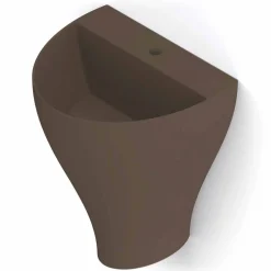 Viadurini Bathroom Keramikwaschbecken-Modernes hängendes Waschbecken in den Tonwaren hergestellt in Italien, Fiorello