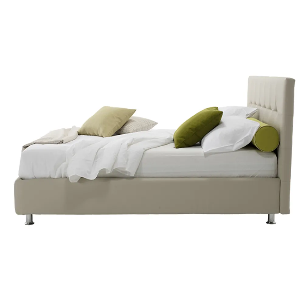 Viadurini Night Design Maßgeschneiderte Möbel|Polsterbetten-Modernes Luxus-Doppelbett mit Aufbewahrungsbox Made in Italy - Orfei