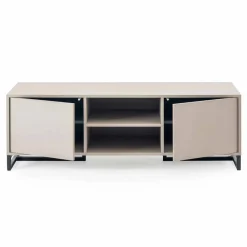 Viadurini Living Anrichte-Modernes, niedriges Sideboard aus MDF und Metall Made in Italy - Rohan