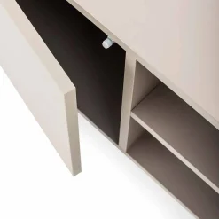 Viadurini Living Anrichte-Modernes, niedriges Sideboard aus MDF und Metall Made in Italy - Rohan