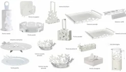 Viadurini Kitchen Küchenzubehör-Modernes ovales Herzstück aus Edeleisen, handgefertigt in Italien - Leiden