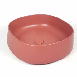 Viadurini Bathroom Keramikwaschbecken-Modernes quadratisches Aufsatzwaschbecken aus farbiger Keramik Made in Italy - Cordino