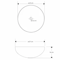 Viadurini Bathroom Metallwaschbecken-Modernes rundes Aufsatzwaschbecken aus Nickelmetall Loano