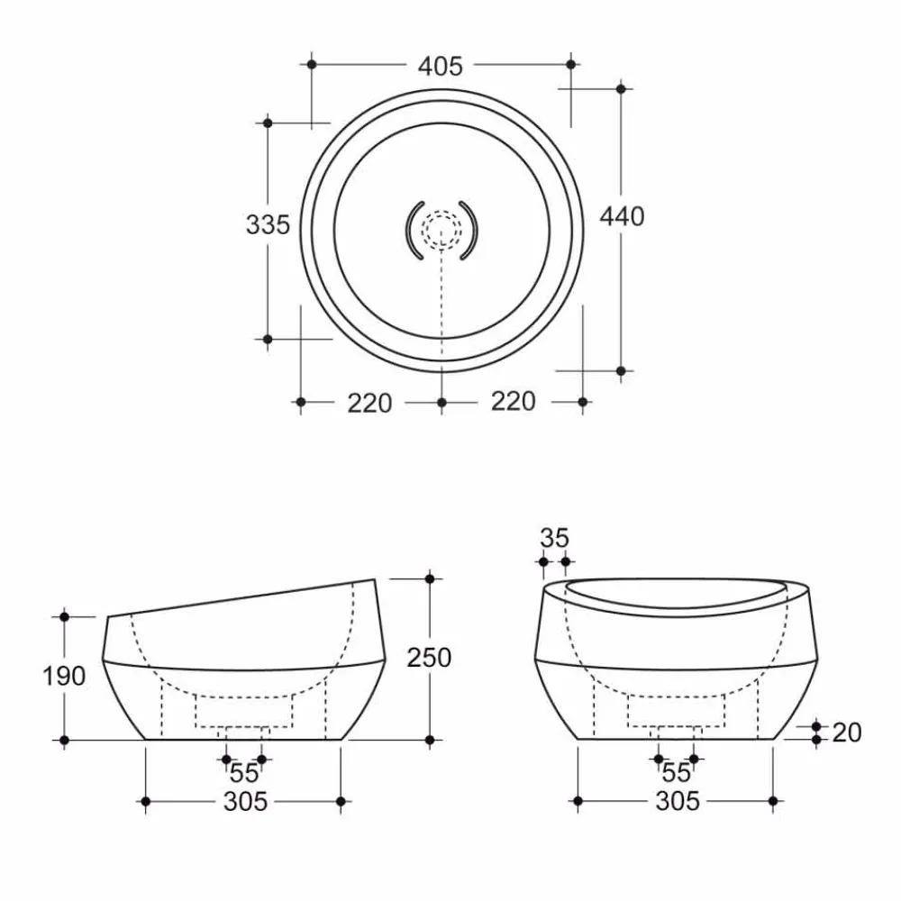 Viadurini Bathroom Farbige Waschbecken-Modernes rundes Aufsatzwaschbecken aus Keramik in Italien Elisa