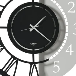 Viadurini Time Design Wanduhren-Modernes rundes Design Wanduhr aus Eisen mit doppelter Nummerierung - Kassio