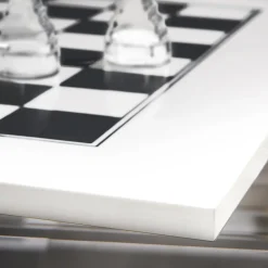 Viadurini Living Deko Artikel Und Wohnaccessoires-Modernes Schachbrett aus schwarzem oder weißem Plexiglas Made in Italy – Schachmatt