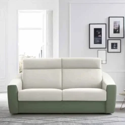 Viadurini Italian Sofas Moderne Schlafsofas-Modernes Schlafsofa gepolstert in Made in Italy Bicolor Fabric - Begonia