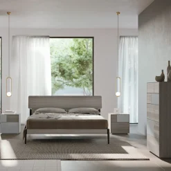 Viadurini Night Design Schlafzimmer Komplett-Modernes Schlafzimmer mit 4 Elementen im modernen Stil Made in Italy - Lusinda