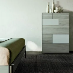 Viadurini Night Design Schlafzimmer Komplett-Modernes Schlafzimmer mit 4 Elementen im modernen Stil Made in Italy - Lusinda