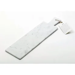 Viadurini Kitchen Küchenzubehör-Modernes Schneidebrett aus weißem Carrara-Marmor Made in Italy - Biblon