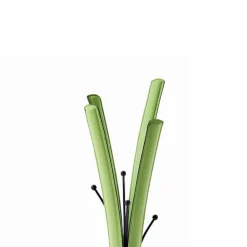 Viadurini Leather Garderobenständer-Modernes schwarzes Stahlgarderobe mit Lederpolsterung - Starlight-Modell