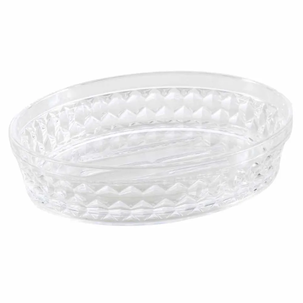 Viadurini Bathroom Badzubehör-Modernes Set für Badspender, Glas, Seifenhalter Netro