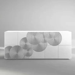 Viadurini Living Anrichte-Modernes Sideboard 10 türig aus MDF mit 6 Aufbewahrungsregale Ardesia