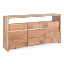 Viadurini Living Anrichte-Modernes Sideboard aus Akazienholz mit 2 Türen und 3 Schubladen Homemotion - Lauro