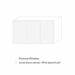 Viadurini Living Anrichte-Modernes Sideboard aus MDF 2 türig und Schubladensystem Flora Modell