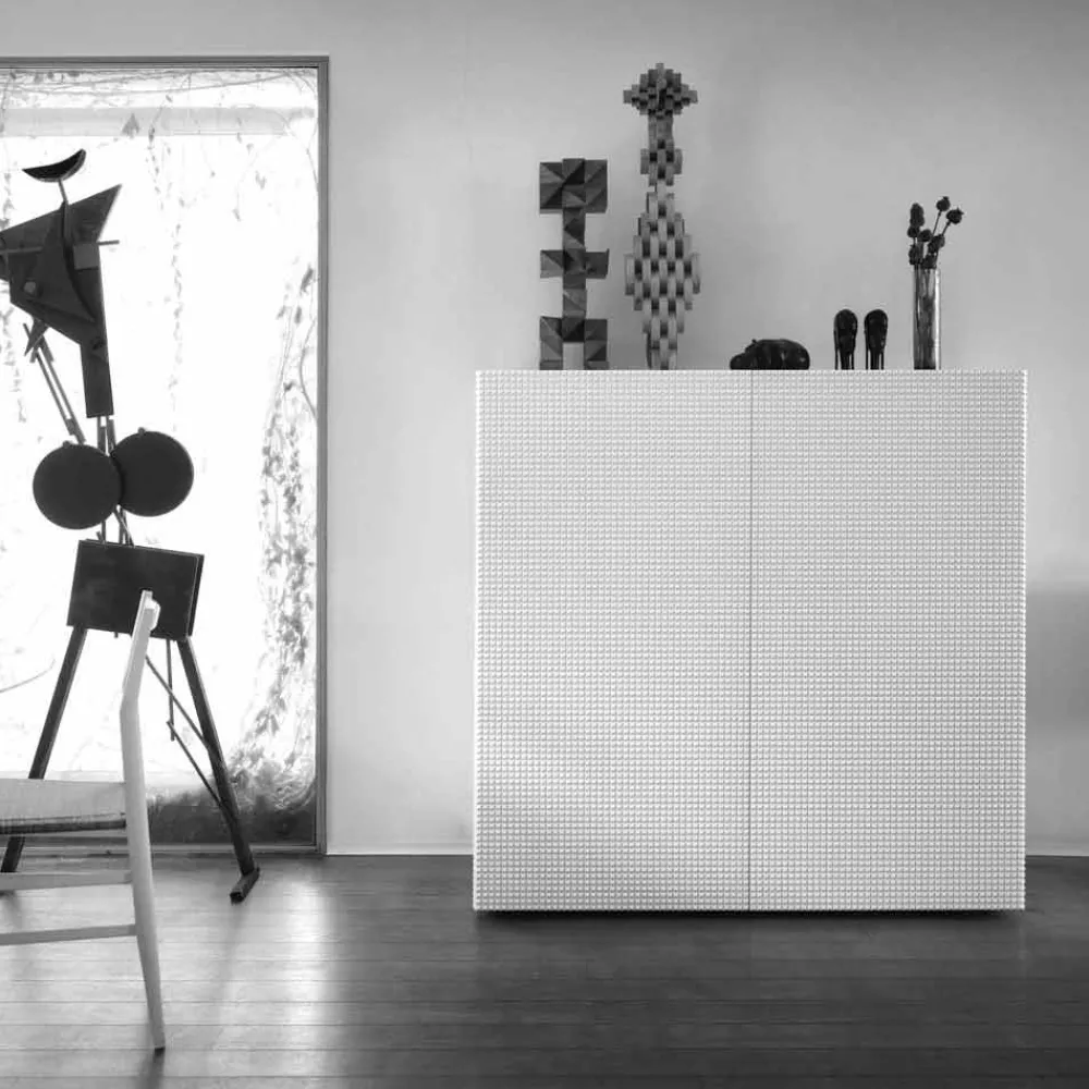 Viadurini Living Anrichte-Modernes Sideboard aus MDF 2 türig Flora Modell