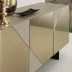 Viadurini Living Sideboards-Modernes Sideboard mit verspiegelten MDF-Türen Made in Italy - Morgana