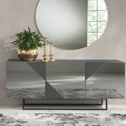 Viadurini Living Sideboards-Modernes Sideboard mit verspiegelten MDF-Türen Made in Italy - Morgana