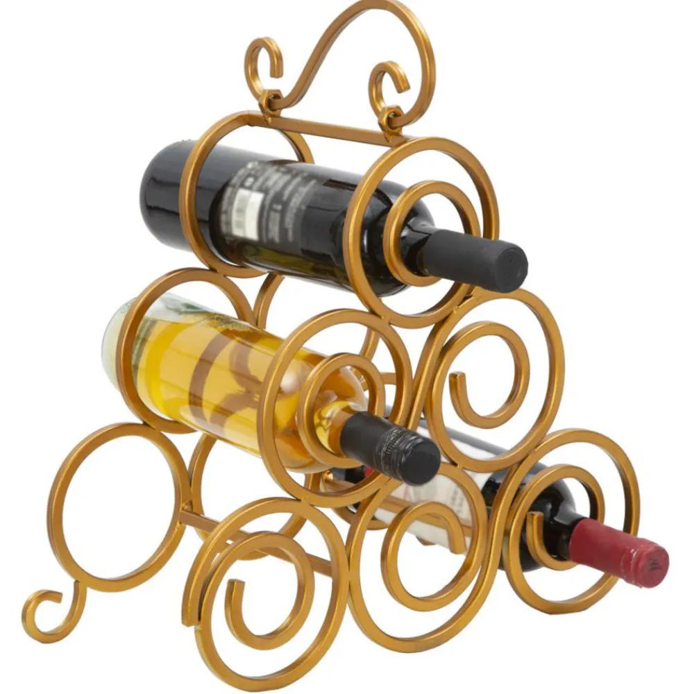 Viadurini Living Design Weinregal-Modernes 6-Sitzer-Bodenflaschenregal aus Eisen - Cyrus