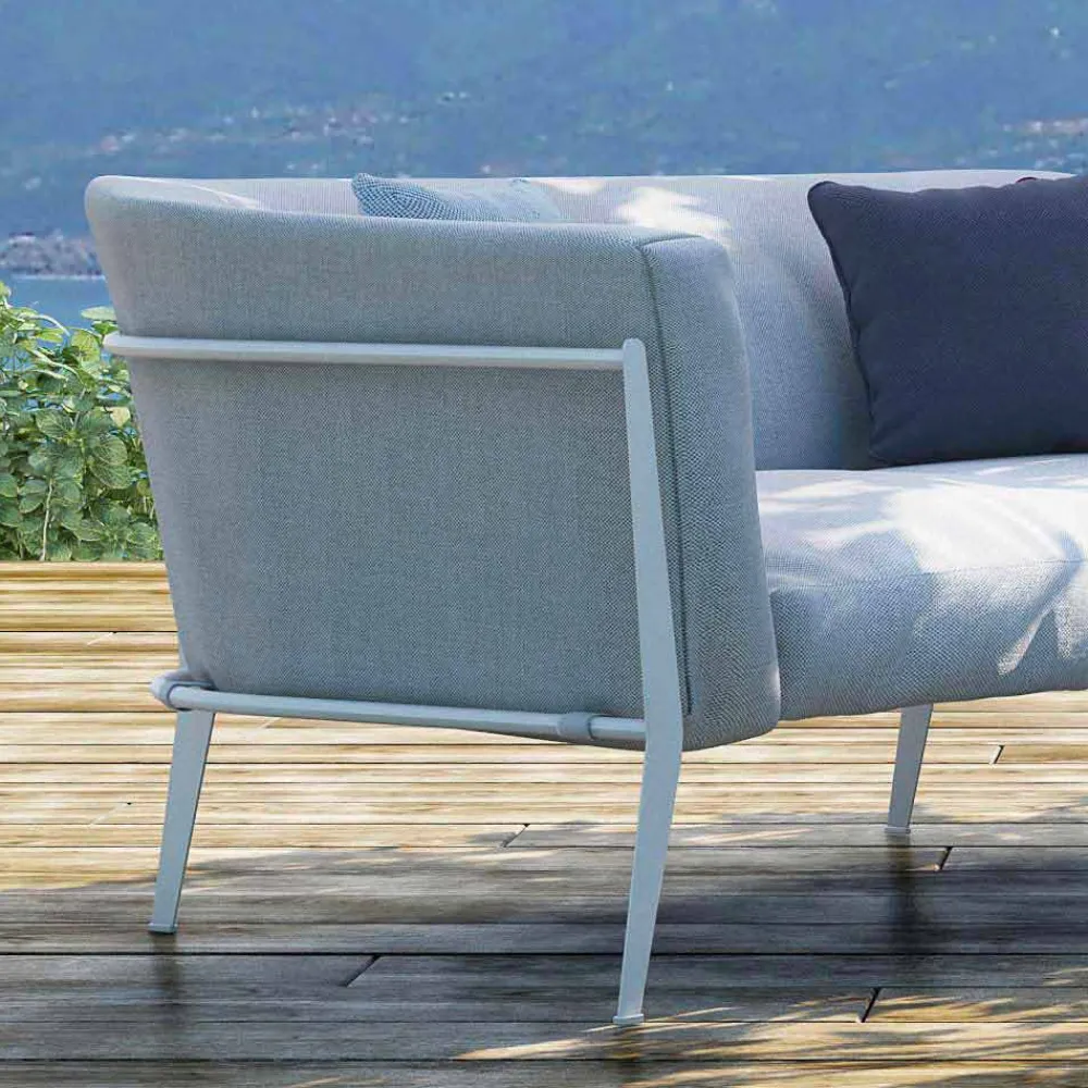 Viadurini in the Garden Gartensofas-Modernes Sofa für herausnehmbares Design im Außen- oder Innenbereich Made in Italy - Carmine