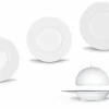 Viadurini Kitchen Teller Set-Modernes und elegantes Abendessen Abendessen Set aus Porzellan 24 Stück - Teleskop