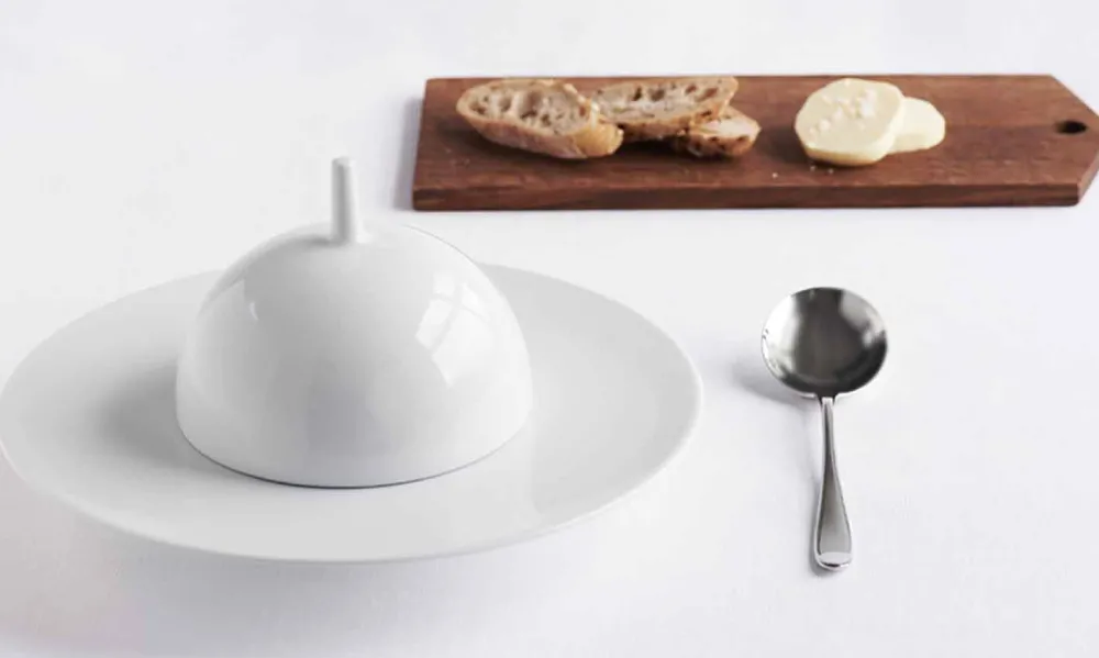 Viadurini Kitchen Teller Set-Modernes und elegantes Abendessen Abendessen Set aus Porzellan 24 Stück - Teleskop