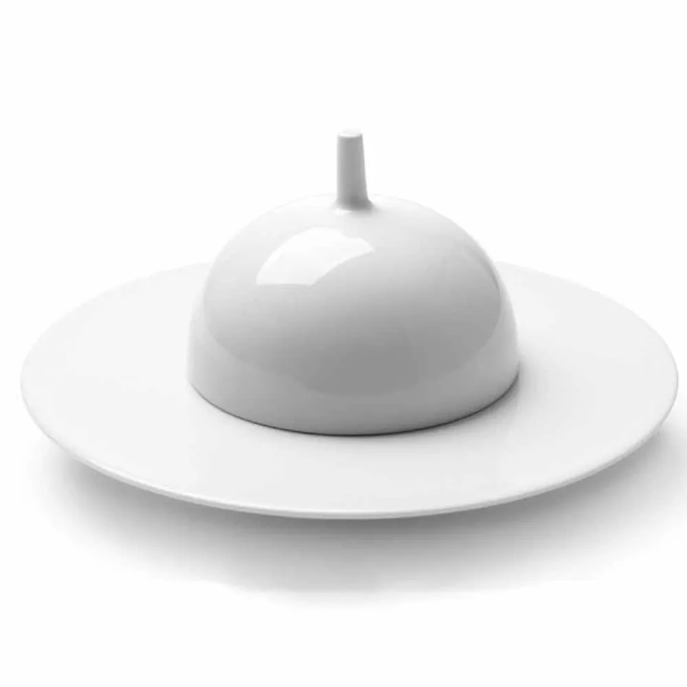 Viadurini Kitchen Teller Set-Modernes und elegantes Abendessen Abendessen Set aus Porzellan 24 Stück - Teleskop