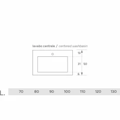 Viadurini Bathroom Design Waschbecken Aus Solid Surface-Modernes Wand Hängewaschbecken aus Luxolid made in Italy, Ruffano