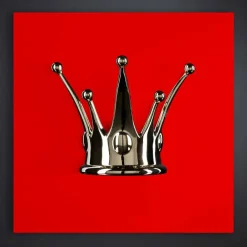 Viadurini Living Abstrakte Bilder-Modernes Wandbild aus Holz und Harz Made in Italy - Corona