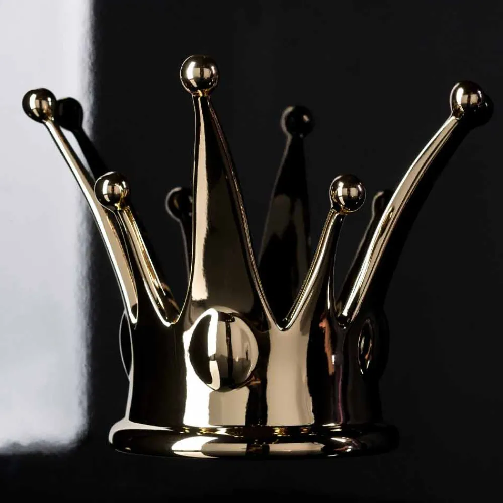 Viadurini Living Abstrakte Bilder-Modernes Wandbild aus Holz und Harz Made in Italy - Corona