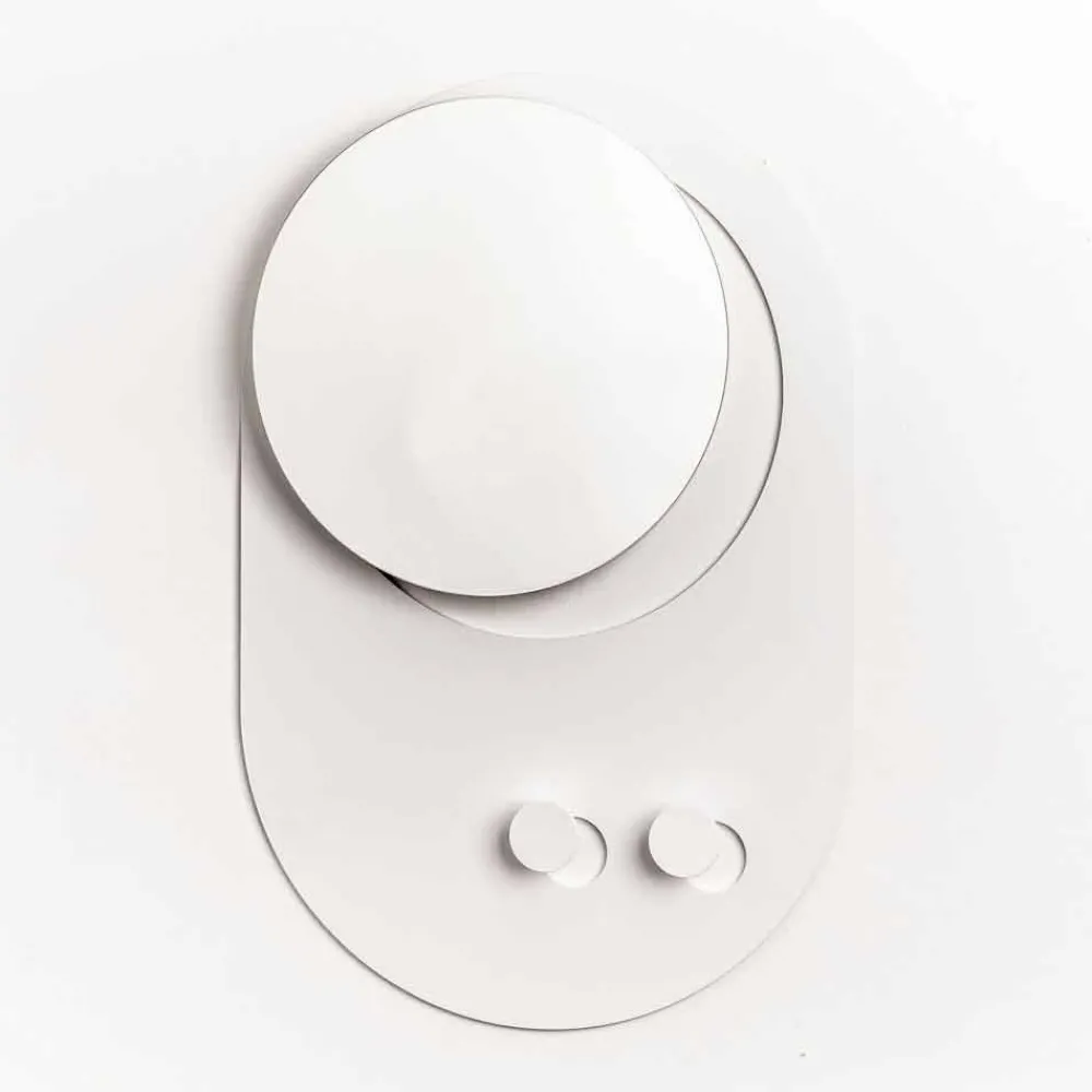 Viadurini Living Wandgarderobe-Modernes Wandgarderobe aus Stahl mit Spiegel Made in Italy - Pilippo