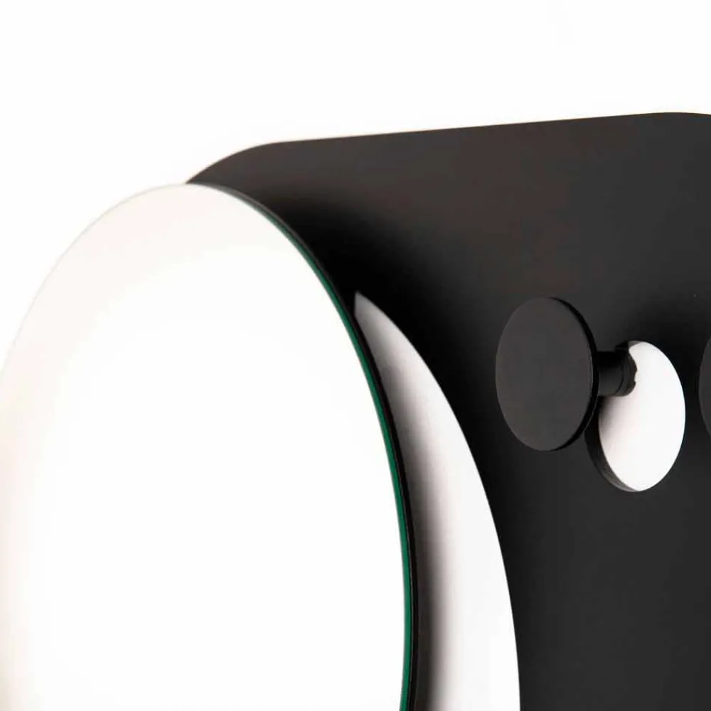 Viadurini Living Wandgarderobe-Modernes Wandgarderobe aus Stahl mit Spiegel Made in Italy - Pilippo