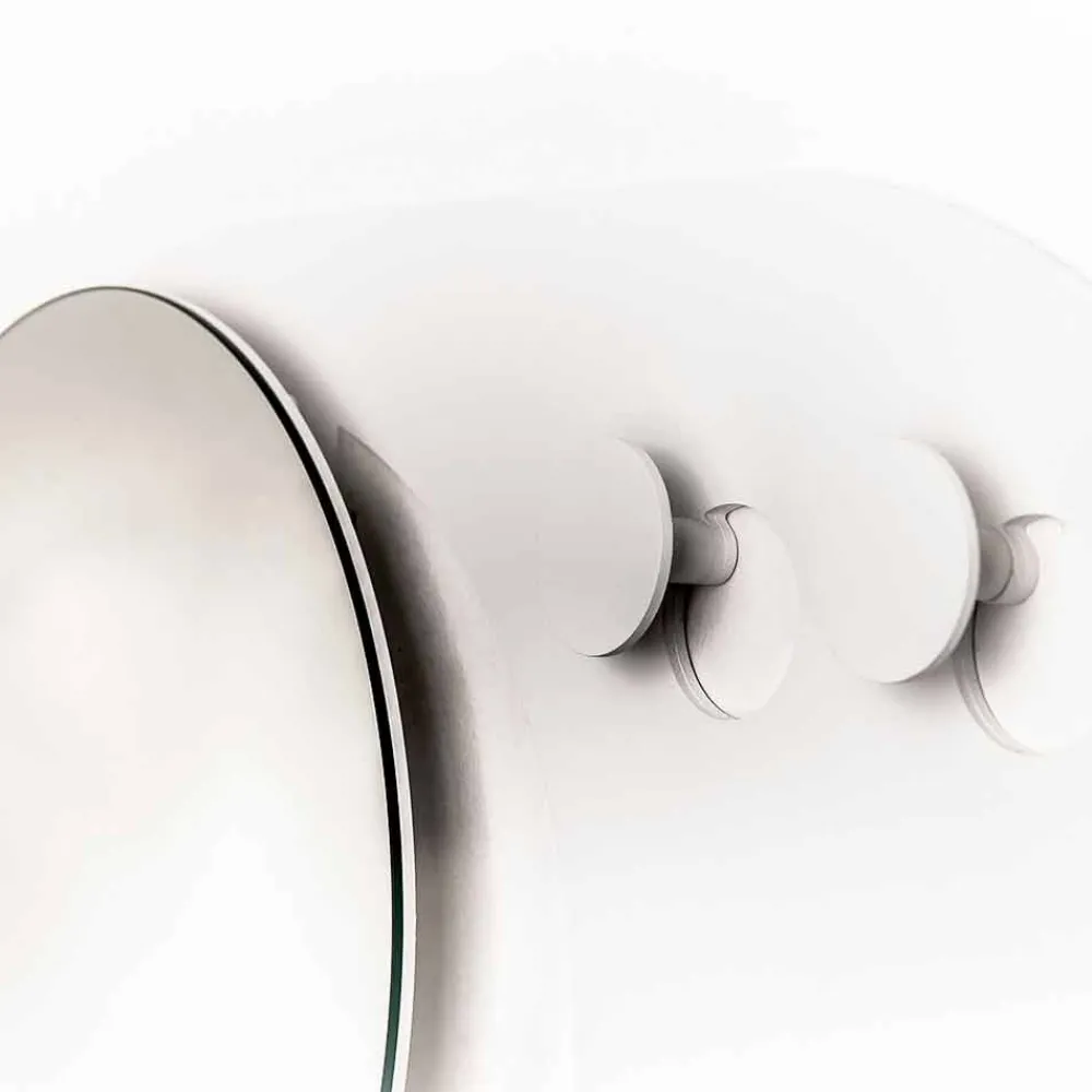 Viadurini Living Wandgarderobe-Modernes Wandgarderobe aus Stahl mit Spiegel Made in Italy - Pilippo