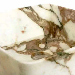 Viadurini Bathroom Steinwaschbecken-Modernes Waschtisch aus Arbeitsplatte aus Calacatta-Marmor von Made in Italy Design - Kuore