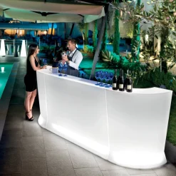 Viadurini Living Bartheke Für Zuhause-Modulare Theke mit Licht Outdoor Made in Italy - Mistra