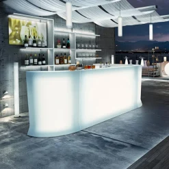 Viadurini Living Bartheke Für Zuhause-Modulare Theke mit Licht Outdoor Made in Italy - Mistra