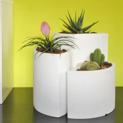 Viadurini in the Garden Gartenideen-Modulare Vasen aus farbigem Polyethylen Made in Italy 3 Stück - Blumen