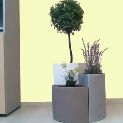 Viadurini in the Garden Gartenideen-Modulare Vasen aus farbigem Polyethylen Made in Italy 3 Stück - Blumen