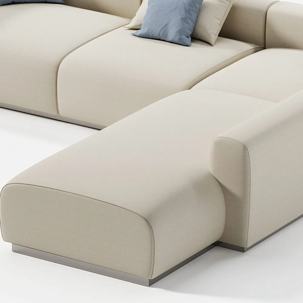 Viadurini in the Garden Gartensofas-Modulares Gartensofa aus marineblauem Sperrholz Made in Italy - Bahias