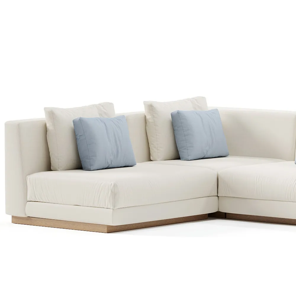 Viadurini in the Garden Gartensofas-Modulares Gartensofa aus Stoff Made in Italy - Rubik