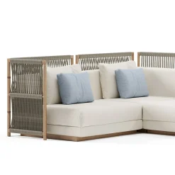 Viadurini in the Garden Gartensofas-Modulares Gartensofa aus Stoff Made in Italy - Rubik