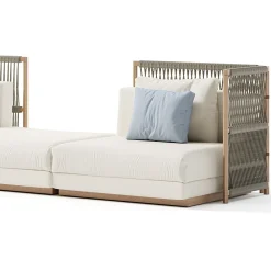 Viadurini in the Garden Gartensofas-Modulares Gartensofa aus Stoff Made in Italy - Rubik