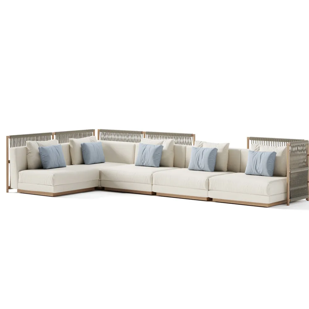 Viadurini in the Garden Gartensofas-Modulares Gartensofa Made in Italy - Rubik