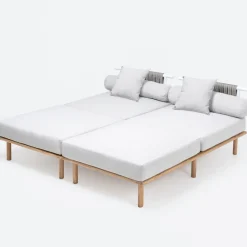 Viadurini in the Garden Gartensofas-Modulares Gartensofa mit 2 Seilrückenlehnen - Bellatrix