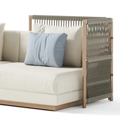 Viadurini in the Garden Gartensofas-Modulares Outdoor-Sofa aus Stoff Made in Italy - Rubik