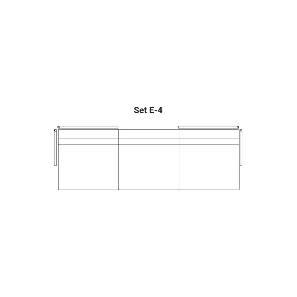 Viadurini in the Garden Gartensofas-Modulares Outdoor-Sofa aus Stoff Made in Italy - Rubik