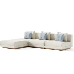 Viadurini in the Garden Gartensofas-Modulares Outdoor-Sofa aus gepolstertem Stoff, hergestellt in Italien – Rubik