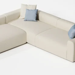 Viadurini in the Garden Gartensofas-Modulares Outdoor-Sofa mit Polsterung aus entwässerndem Gummi Made in Italy - Bahias