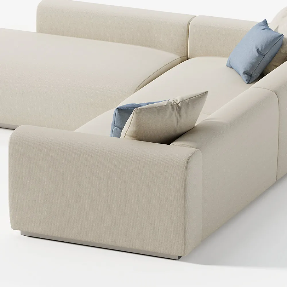 Viadurini in the Garden Gartensofas-Modulares Outdoor-Sofa mit Polsterung aus entwässerndem Gummi Made in Italy - Bahias