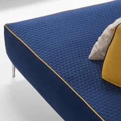 Viadurini Living Moderne Sofas-Modulares 4-Sitzer-Wohnzimmersofa aus blauem Stoff Made in Italy - Mykonos